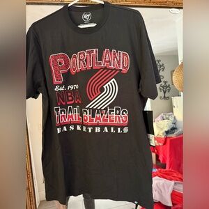 47 Brand Black Portland Graphic Tee